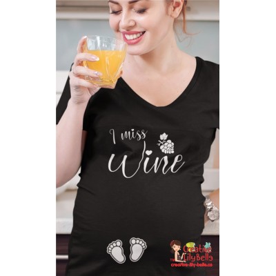 maternity shirt i miss wine cm420